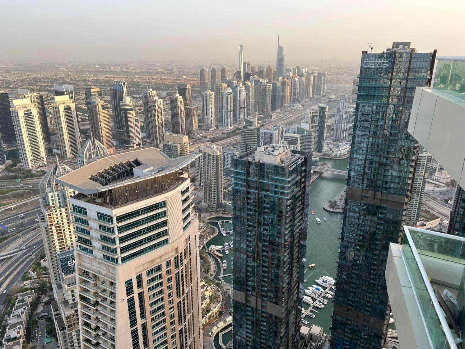 High Floor With City Skyline & Burj Khalifa View 3 Bedroom Unit Marina Dubaj Exteriér fotografie
